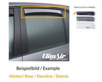 CLIMAIR Windabweiser Schwarz Hinten (CLS0044052D) für VW Passat B6 B7 Alltrack
