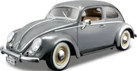 Bburago 18-12029G - Modellauto - Volkswagen Käfer-Beetle 1955 (grau, Maßstab 1:18) Modellauto Auto