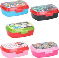Brotdose 17x13x5,5cm Avengers, Paw Patrol, Mickey, Minnie oder LOL