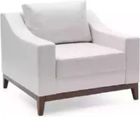 Obývací pokoj bílé čalouněné křeslo Lounge Club JVmoebel