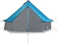 vidaXL Tipi-Familienzelt 10 Personen Blau Wasserdicht