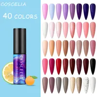 COSCELIA 40 Stück UV Farbgel Set UV Nagellack UV Gel Nagelgel Set Gel nägel Starterser Nail Gel Polish für Nagel-Design Nagel Kunst