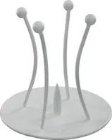 Kerzenleuchter Weiß mit Dorn Ø 3 cm Kerzen, für Taufkerzen, Kommunionskerzen, Konfirmationskerzen