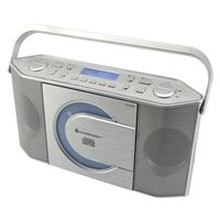 Soundmaster RCD1770SI tragbares Radio mit CD-Player digital DAB+ USB MP3 Kopfhöreranschluss Uhr