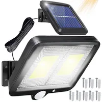 Solarlampen für Außen mit Bewegungsmelder 108 LED Solarleuchten Strahler Außen 120° IP44 Wasserdichte Superhelle Solar Wandleuchte Aussenleuchte Retoo
