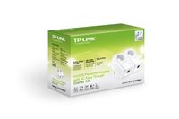 TP-Link Nano TL-PA2010PKIT Powerline-Netzwerkadapter (200Mbps, integrierte Steckdose, Fast Ethernet) 2er Set weiß