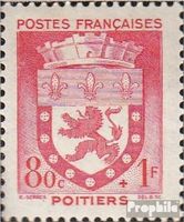 Briefmarken Frankreich 1942 Mi 566 mit Falz Städtewappen