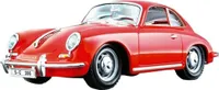 Bburago 18-22079 - Modellauto - Porsche 356B Coupe 1961 (rot, Maßstab 1:24) Modell Auto