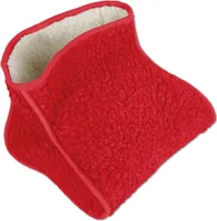 Foot Warmer Lamb Pile Footmuff Warming Shoe Toe Warmer One Size Selection: Červená