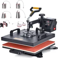 Crenex 8-IN-1 38x38cm Transferpresse T-Shirtpresse Textildruck Heißpresse Hitzepresse