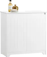 SoBuy BZR108-W Waschbeckenunterschrank Badezimmer Schrank Waschtisch Unterschrank Badezimmerschrank Badezimmermöbel Weiß BHT ca. 60x60x30cm