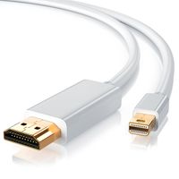 CSL Mini DisplayPort zu HDMI Typ A Audio- & Video-Kabel, Premium Full HD MiniDP Adapter Monitor Kabel - 1m