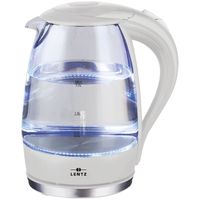 Wasserkocher Glas LED 1.7 ltr. Weiss