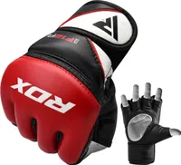 RDX Sports Grappling Gloves Model GGRF-12 - Rot L