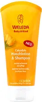 Weleda Baby Calendula Body Wash & Shampoo Shampoo und Duschgel 2 in 1 für Kinder 200 ml
