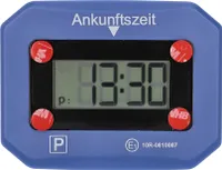 cartrend Digitale Parkuhr elektronische Parkscheibe KBA Stvo Zulassung in DE blau