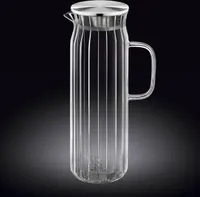 Wilmax Glaskaraffe mit Edelstahl-Deckel, 1500 ml, WL-888220/A