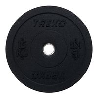 TREXO 15 KG olympijská záťažová doska Pogumovaný materiál pre činku s priemerom 50 mm Odolný fitness disk Silový tréning Crossfit TRX-BMP015