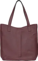 Geräumige Damenhandtasche aus italienischem Glattleder in Rot – Stilvolle & praktische Schultertasche für Alltag & Büro