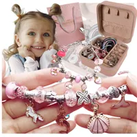 DYMEXSHOP | Bastelset für Armbänder und Halsketten - 60 Teile - Kreatives Spielzeug für Mädchen - Kreativspielzeuge