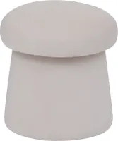 Eazy Living Zamatový puf Ø 37 cm Autun Ivory