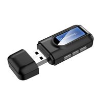 USB-Bluetooth-Adapter, 2-in-1-Empfänger und -Sender, V5.0 Tragbarer Mini-Audio-Adapter, Sender, Empfänger mit 3,5-mm-Digital-Audiokabel für Auto-TV, PC, Laptop, Stereo