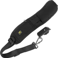 Minadax® Kameragurt Kamera Schultergurt Tragegurt Schwarz Schnellverschluss längenverstelllbar für DSLR SLR
