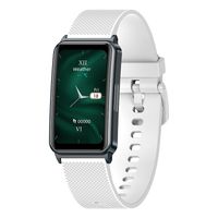 INF Smartwatch für Herren Damen, mit EKG/HRV, Herzfrequenz, Sportmodi, Puls, Blutsauerstoff, Blutdruck Weiß