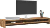 vidaXL Stojan na monitor Artisan dub 100x24x13 cm Materiál na bázi dřeva