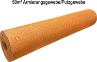 50m² Armierungsgewebe Putzgewebe Universalgewebe 165g m² 4x4mm Bauputz