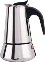 Biggcoffee Espressokocher, Moka Express, Italienische Kaffeemaschine, Kaffee Perkolator, Moka-Kanne, Edelstahl Espressokanne, Induktion geeignet, Espressomaschine, 200 ml