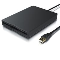 CSL Diskettenlaufwerk, USB 1.1, Externes USB Floppy Laufwerk FDD 1,44MB (3,5) geeignet für PC & MAC