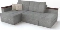 Vitalispa Sofa L Form , 160 x 240 cm Linke Ecke, Grau/Grau