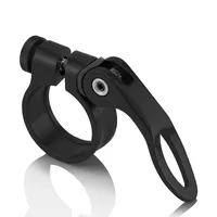 MidGard Fahrrad Sattelklemme - 34,9mm mit Schnellspanner, Aluminium Legierung  Schwarz