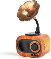 Retro hudební reproduktor Vintage BT bezdrátový přenosný venkovní reproduktor