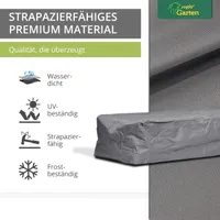 Premium Schutzhülle Gartenliege, Größe:225 x 85 x 40 cm