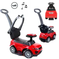 COIL Rutschauto mit der Schiebestange, 614W Rutscher, Babyrutscher, Rutschfahrzeug, ab 12 Monaten, Rot