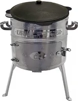 Utschak Aidos Edelstahl 1,5 mm mit Kazan aus Gusseisen 10L