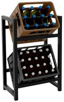 CLP Getränkekistenständer Stack, Farbe:schwarz, Größe:75x47x31 cm