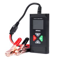 AMiO Leistungsstarker professioneller digitaler Batterietester (2–220 Ah) mit umfangreichen Funktionen (6/12 V), Schwarz