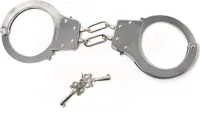 Handschellen Metall Karneval Fessel Erotik Fasching Schloss Polizei Party Kinder