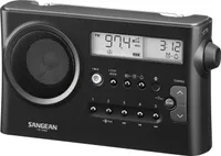 Sangean PR-D4BT Tragbares MW/UKW Radio mit Bluetooth, versch. Farben Farbe: Schwarz