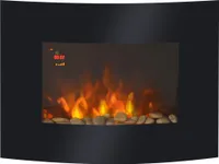 HOMCOM Elektrický krb Krbová kamna Elektrický nástěnný krb 65 x 11,4 x 52cm