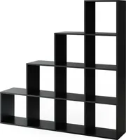 Vicco Treppenregal , 142.4 x 143 cm, Schwarz