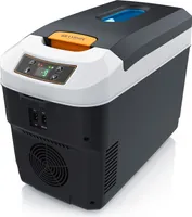 Brandson Kühlbox elektrisch 10L, 230V Netzspannung und 12V KFZ Anschluss, kühlt und wärmt, Heizen max. 65°C, Herabkühlen  -10°C, Cool Grey