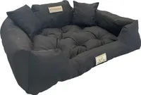 Hundebett KINGDOG Laufstall 145x115 cm personalisiert wasserdicht schwarz