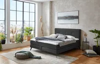 Boxspringbett Jona by Meise 160 x 200 cm Anthrazit