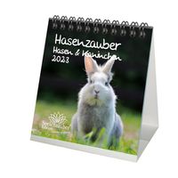 Hasenzauber Hasen und Kaninchen Tischkalender für 2023 Format 10cm x 10cm - Seelenzauber