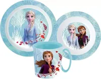 Frozen Die Eiskönigin Kinder-Geschirr Set mit Teller, Müslischale und Becher