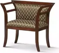 Esszimmer Holz Stühle Polster mit Armlehne Stuhl Braun Design Wohnzimmer